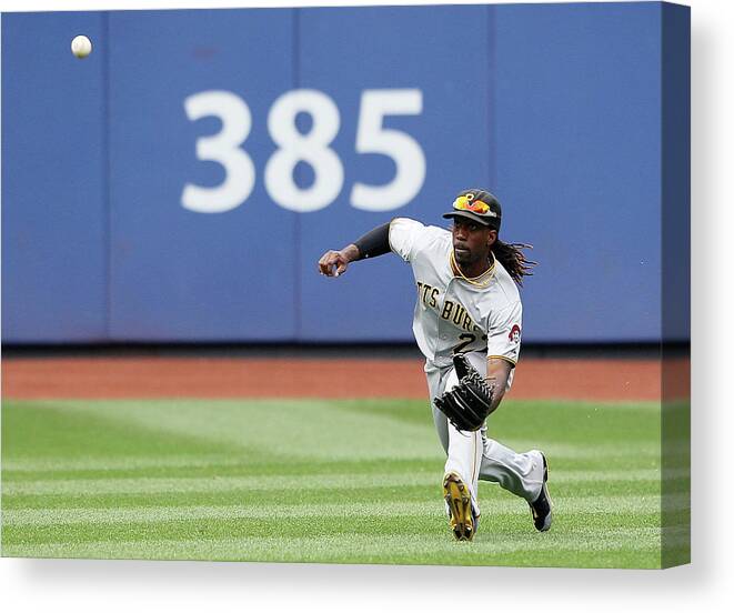 American League Baseball Canvas Print featuring the photograph Andrew Mccutchen by Alex Trautwig
