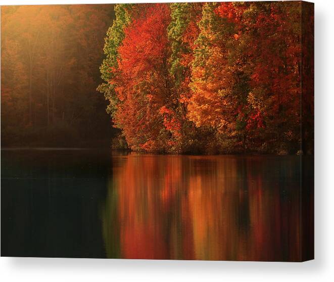  Canvas Print featuring the photograph Autumn Warmth by Rob Blair