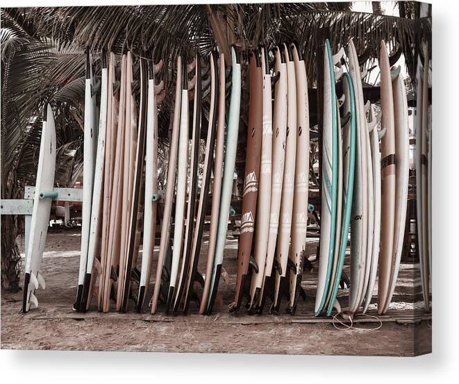 Surf Canvas Print featuring the photograph Beach Vibes 4 by Carmen Kern