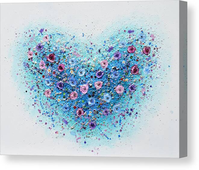Heart Canvas Print featuring the painting Big Heart by Amanda Dagg