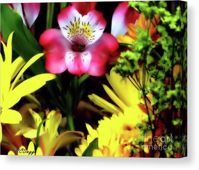 Flowers Canvas Print featuring the photograph Bouquet of Flowers by Robert Suggs