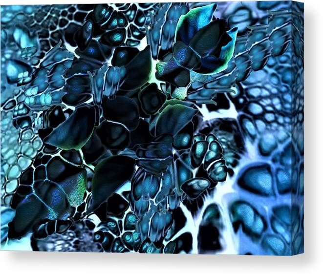 Abstract Art Canvas Print featuring the digital art Chrysalis 1 by Aldane Wynter