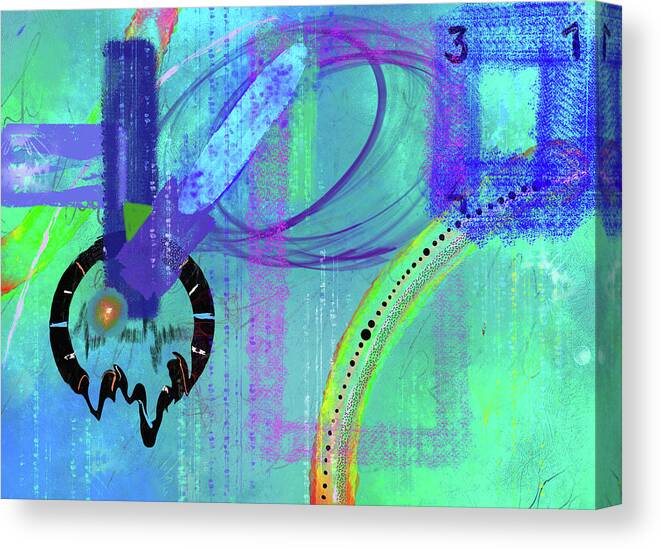 Digital Canvas Print featuring the painting Crossroads by Art by Gabriele