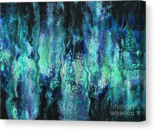 Sea Canvas Print featuring the painting Deep Sea Dreams IV by Lucy Arnold