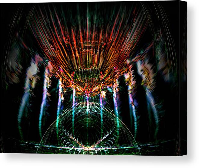  Canvas Print featuring the digital art Dream Catcher by Tom McDanel