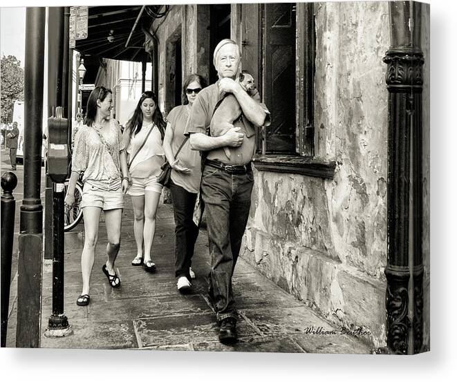 New Orleans Canvas Print featuring the photograph Family Man by William Beuther