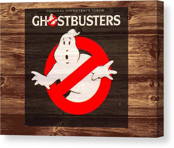 Movie Score Canvas Print featuring the digital art Ghostbusters by Steven Parker