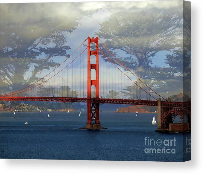 Golden Gate Bridge Canvas Print featuring the photograph Golden Gate Bridge by Scott Cameron