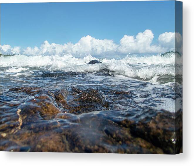 Ocean Canvas Print featuring the photograph Hawaii Ocean Waves by Auden Johnson