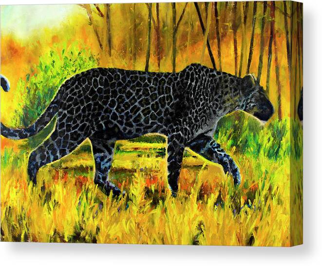 Finger Canvas Print featuring the painting Finger Painting - Hunter by Lorraine McMillan