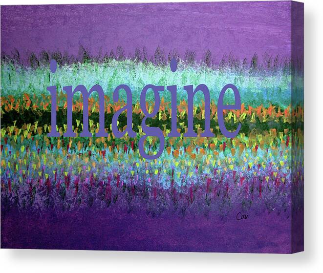 Imagine Canvas Print featuring the painting Imagine 2020 by Corinne Carroll