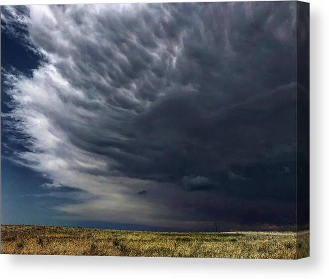 Iphonography Canvas Print featuring the photograph Iphonography Clouds 1 by Julie Powell