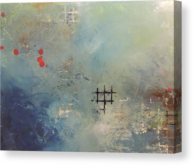 Abstract Canvas Print featuring the painting It's a Journey by Vivian Mora
