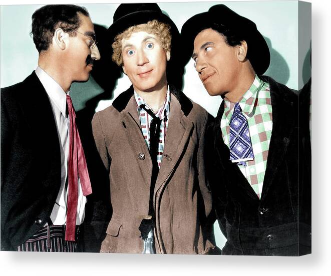 Marx Canvas Print featuring the photograph Marx Brothers - ''Night at the Opera'' by Movie World Posters