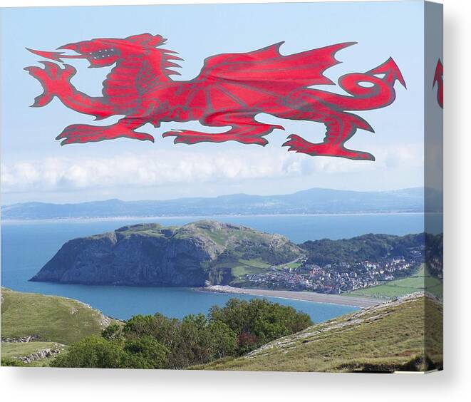 Dragon Canvas Print featuring the photograph Mountain dragon by Christopher Rowlands