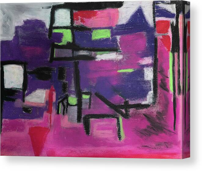 Pastel Painting Canvas Print featuring the pastel Pastel Abstracts Sept 2020 x1 by Cathy Anderson