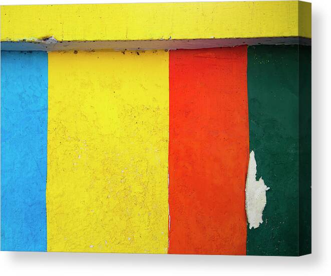 Paint Peeling Off Canvas Print featuring the photograph Peeling Off by Prakash Ghai