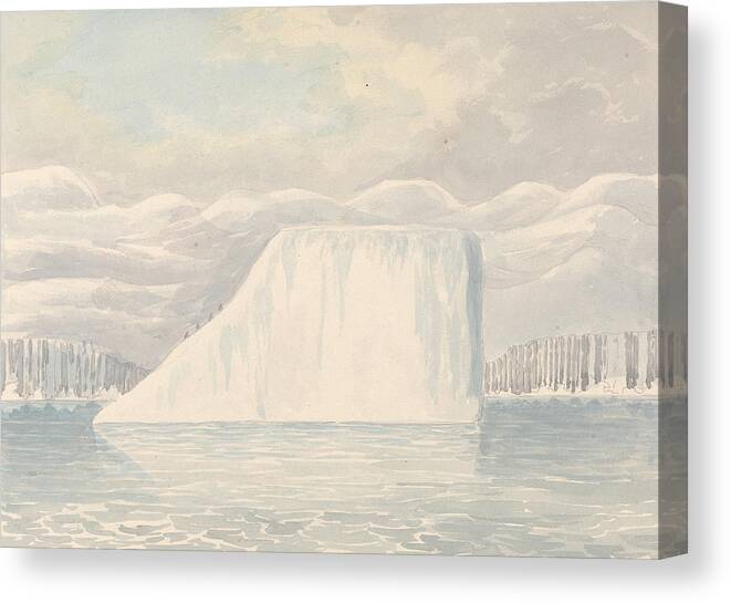 19th Century Canvas Print featuring the drawing Petoowack Arctic Highlands Formation by Charles Hamilton Smith