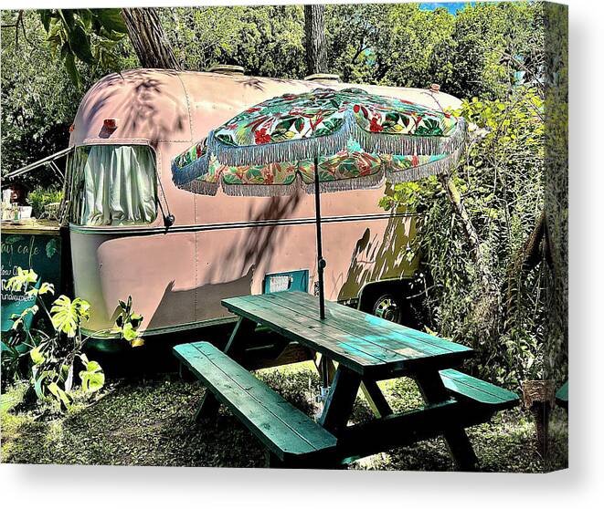 Trailer Canvas Print featuring the photograph Picnic Trailer on Toronto Island by Matthew Bamberg