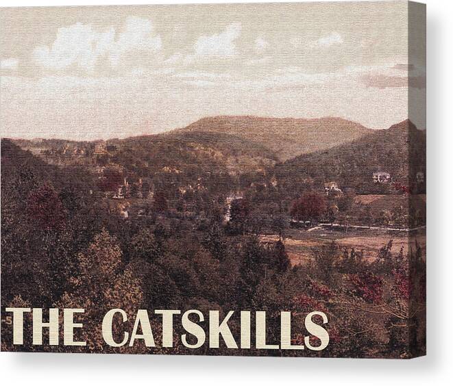 Pine Hill Canvas Print featuring the photograph Pine Hill Attraction, the Catskills Photo by Long Shot