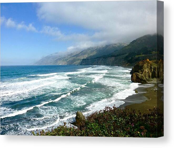Big Sur Canvas Print featuring the photograph Ragged Point Cove 2 by Amelia Racca