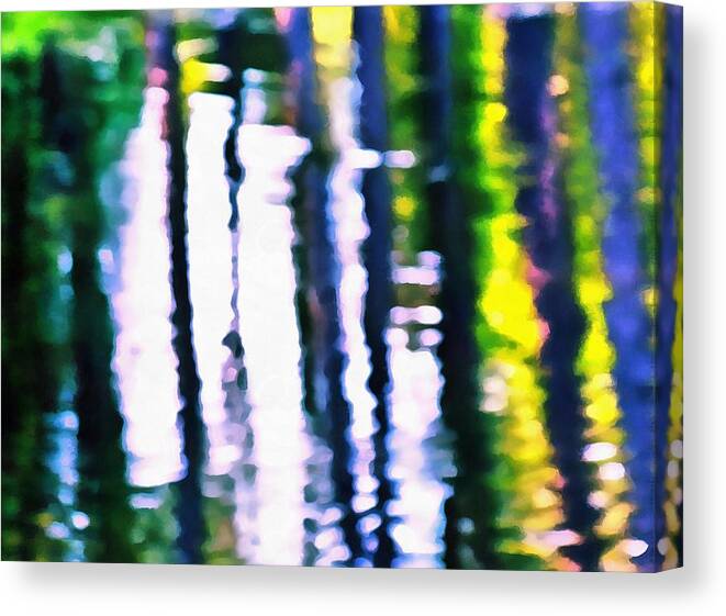Ripples Canvas Print featuring the mixed media Ripples and Reflections by Christopher Reed