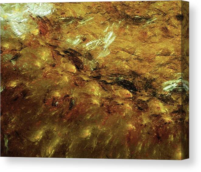  Canvas Print featuring the digital art Rock by Jo Voss