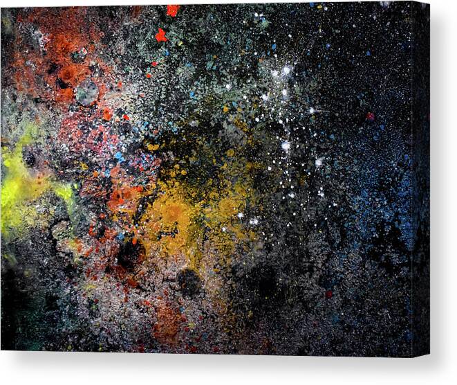 Space Canvas Print featuring the mixed media Space Nebula FOG Constellation 5412971 by Patsy Evans- Alchemist Artist