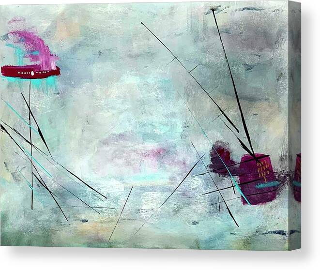 Acrylic Canvas Print featuring the painting Stay in Touch by Diane Maley