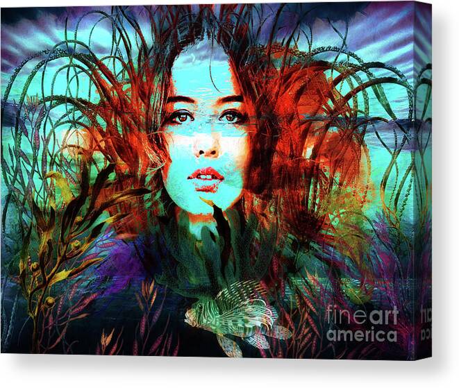 Marine Canvas Print featuring the photograph Tentacled Beauty by Jack Torcello