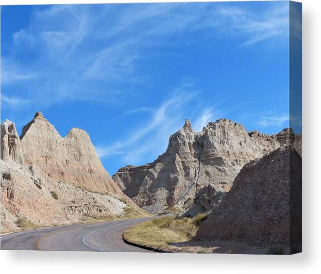 Badlands National Park Canvas Print featuring the photograph Unparalleled Beauty by Rosanne Licciardi