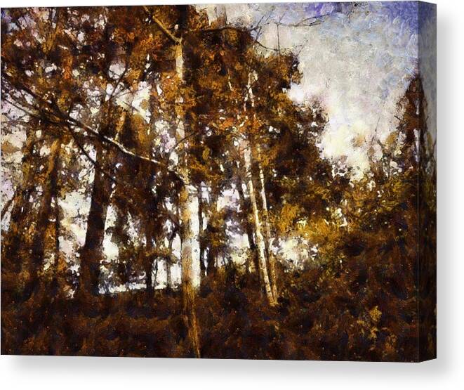 Hill Canvas Print featuring the mixed media Up the Hill by Christopher Reed