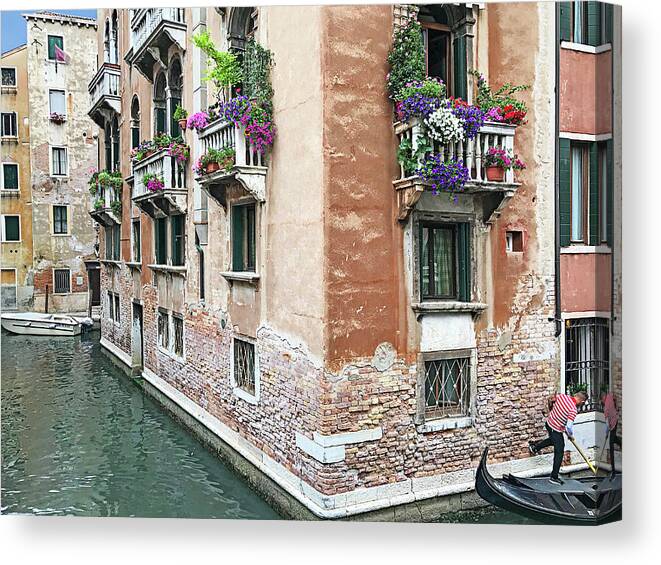 Balcony Canvas Print featuring the photograph Venetian Terrace by Jill Love