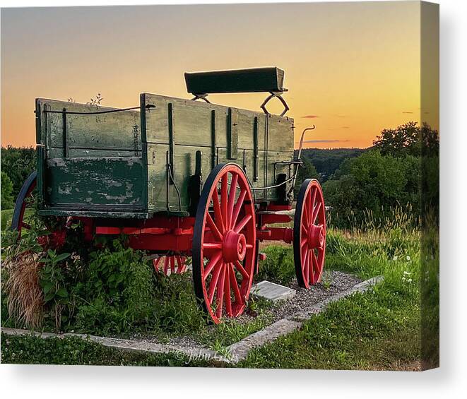  Canvas Print featuring the photograph Wagon Hill by John Gisis