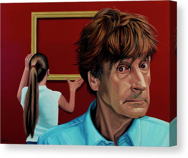 Schippers Canvas Print featuring the painting Wim T Schippers Painting by Paul Meijering