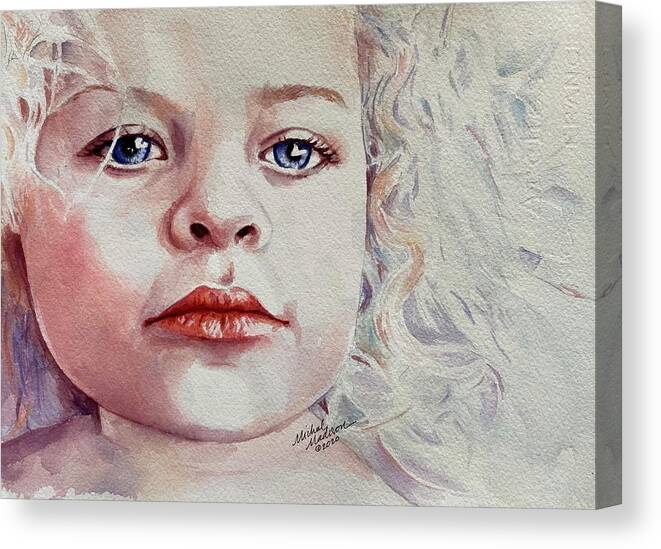 Beautiful Child Canvas Print featuring the painting Within You by Michal Madison