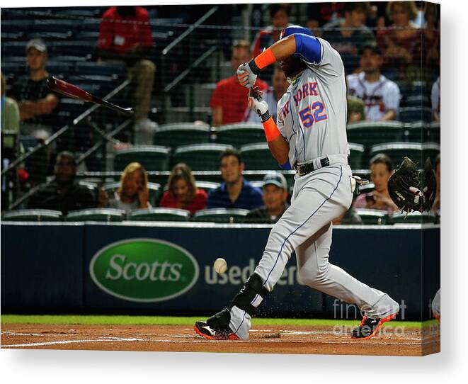 Atlanta Canvas Print featuring the photograph Yoenis Cespedes by Kevin C. Cox