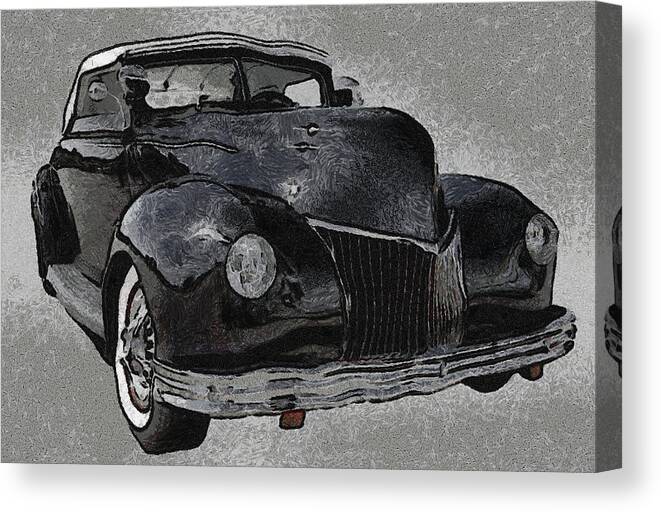  39 Custom Coupe Canvas Print featuring the digital art 39 Custom Coupe by Ernest Echols