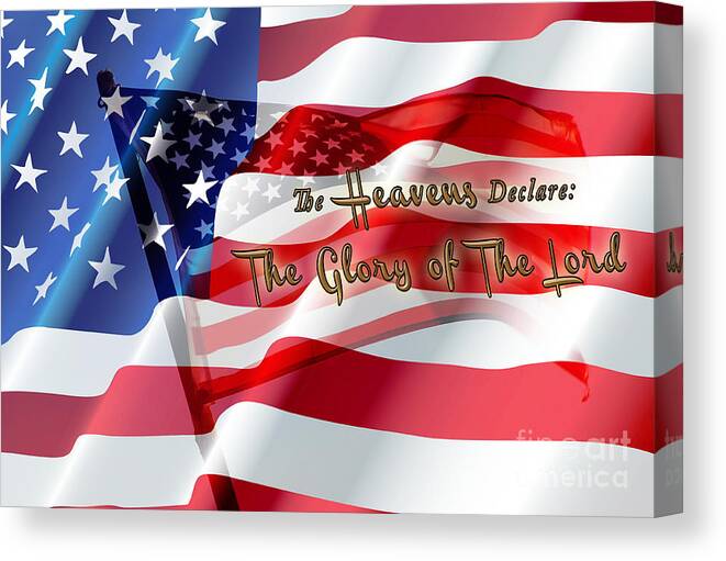 Flag Photograph Canvas Print featuring the photograph The Stars and Stripes by Beverly Guilliams