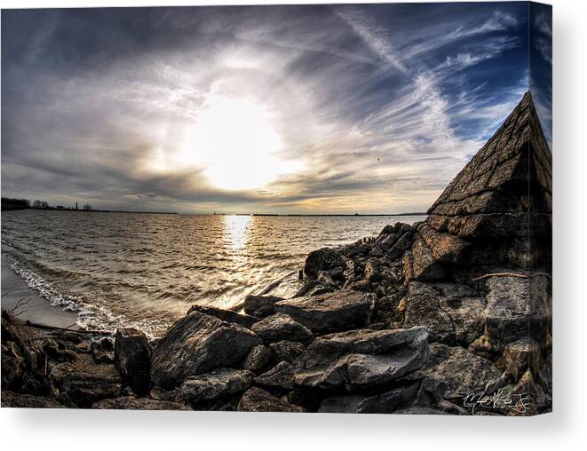 Water Canvas Print featuring the photograph 0011 Rest and Relax Series by Michael Frank Jr