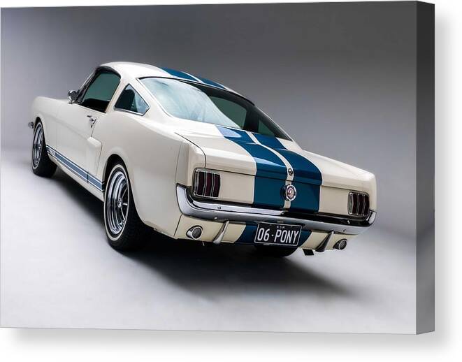 Car Canvas Print featuring the photograph 1966 Mustang GT350 by Gianfranco Weiss