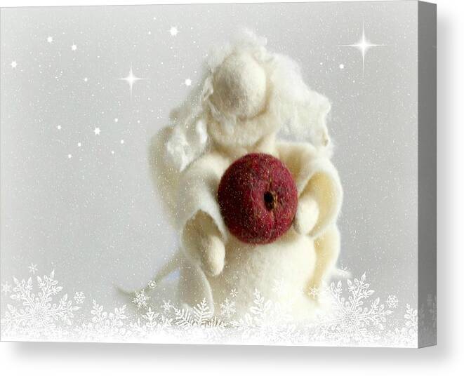 Apple Decor Canvas Print featuring the photograph Christmas #1 by Heike Hultsch