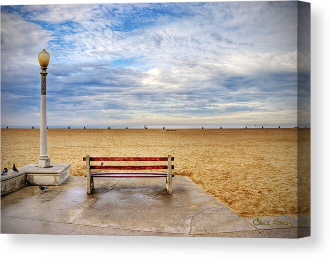 California Canvas Print featuring the photograph Early Morning at the Beach by Chuck Staley