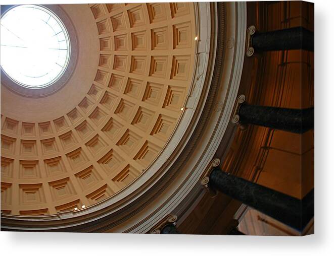 Washington Canvas Print featuring the photograph National Gallery of Art Dome by Kenny Glover
