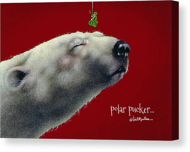 Will Bullas Canvas Print featuring the painting Polar Pucker... #2 by Will Bullas