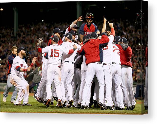 Playoffs Canvas Print featuring the photograph World Series - St Louis Cardinals V by Rob Carr