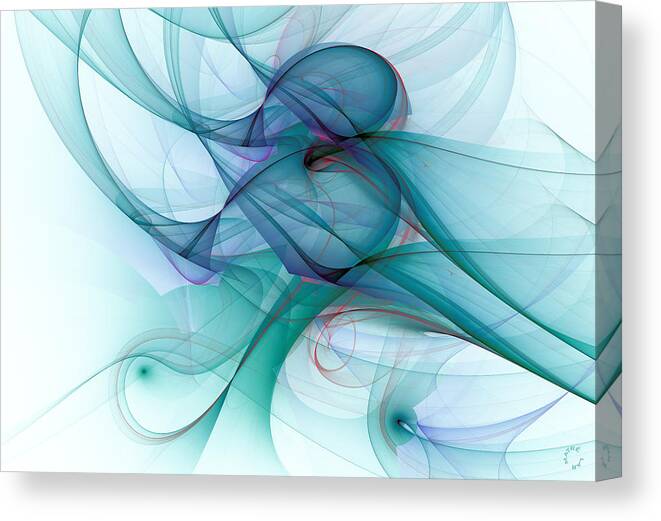 Abstract Art Canvas Print featuring the digital art 1045 by Lar Matre