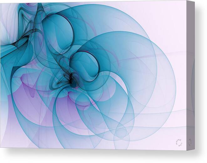 Abstract Art Canvas Print featuring the digital art 1046 by Lar Matre