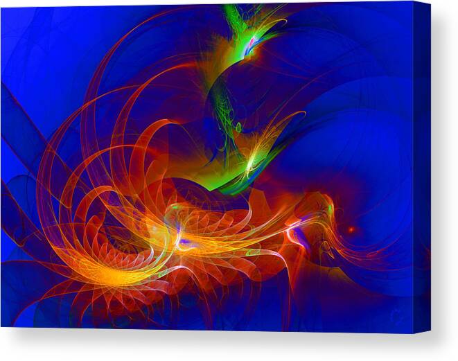Abstract Art Canvas Print featuring the digital art 1076 by Lar Matre