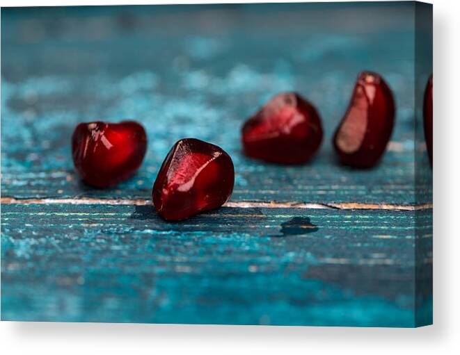 Pomegranate Canvas Print featuring the photograph Pomegranate #11 by Nailia Schwarz